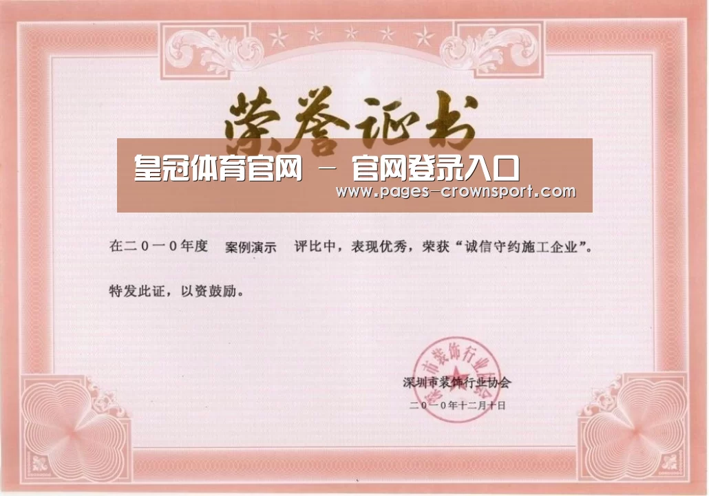 荣誉证书二